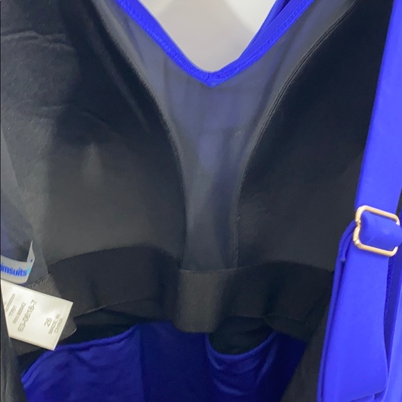 Swimsuits For All Plus Royal Blue Swim Dress - Picture 7 of 12